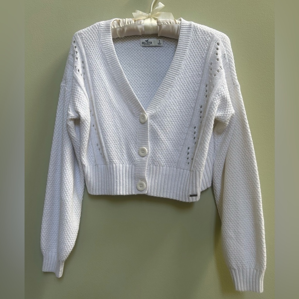 Hollister women’s size small cotton blend long sleeve half sweater